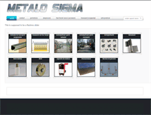 Tablet Screenshot of metalosigma.ro